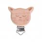 Preview: Schnullerclip Holz/Metall Katze